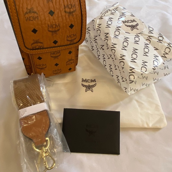 MCM Visetos Original Smartphone Crossbody Case - Picture 2 of 15